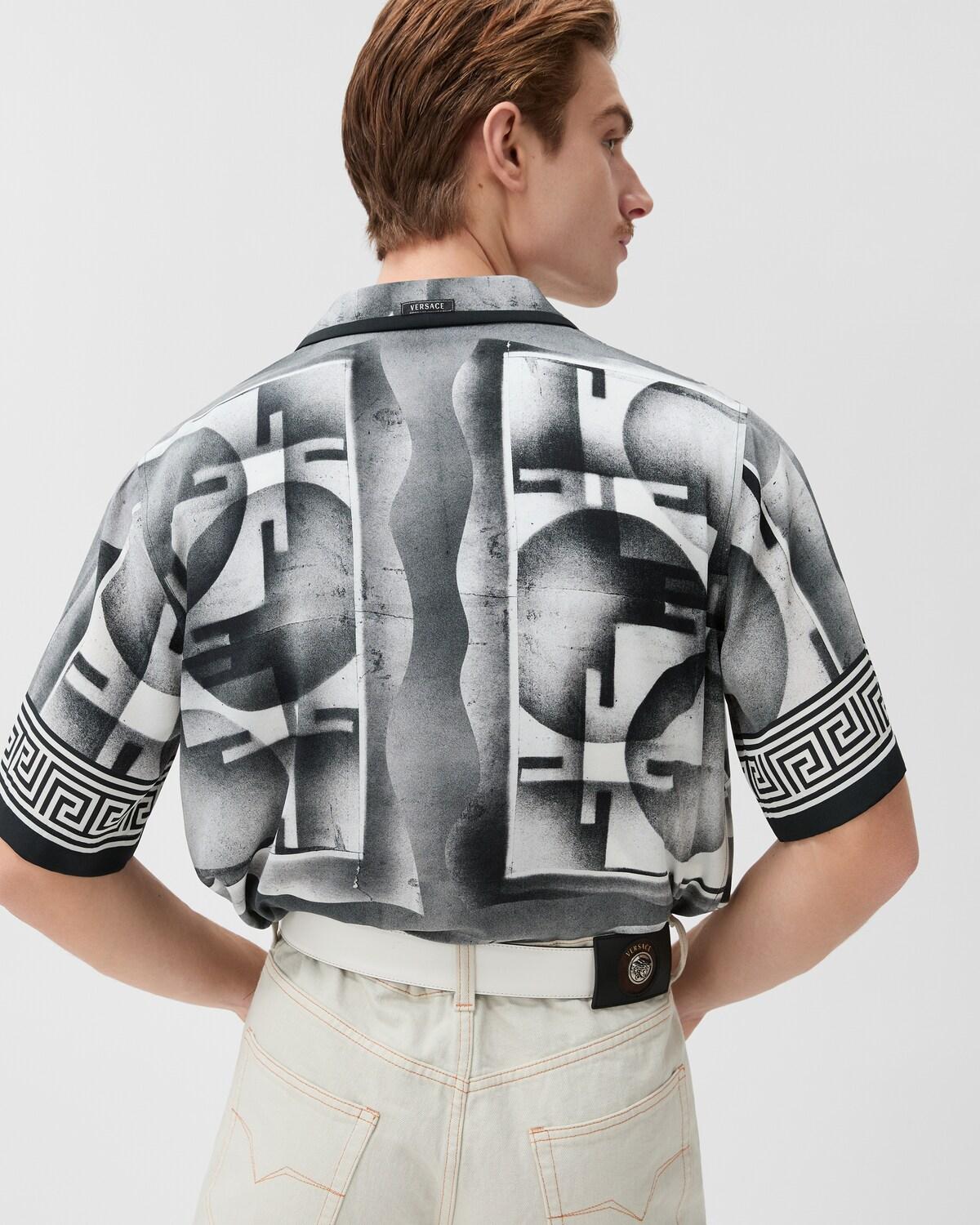 Printed Cr??pe De Chine Silk Shirt - Image 3