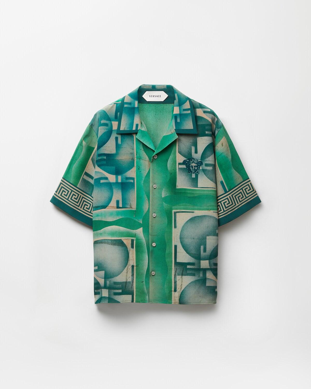 Printed Cr??pe De Chine Silk Shirt