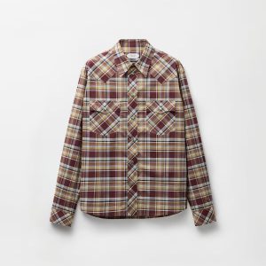 Checked Cotton-Poplin Slim Shirt