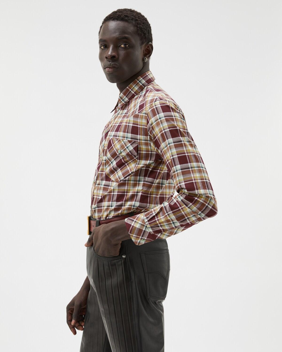 Checked Cotton-Poplin Slim Shirt - Image 4