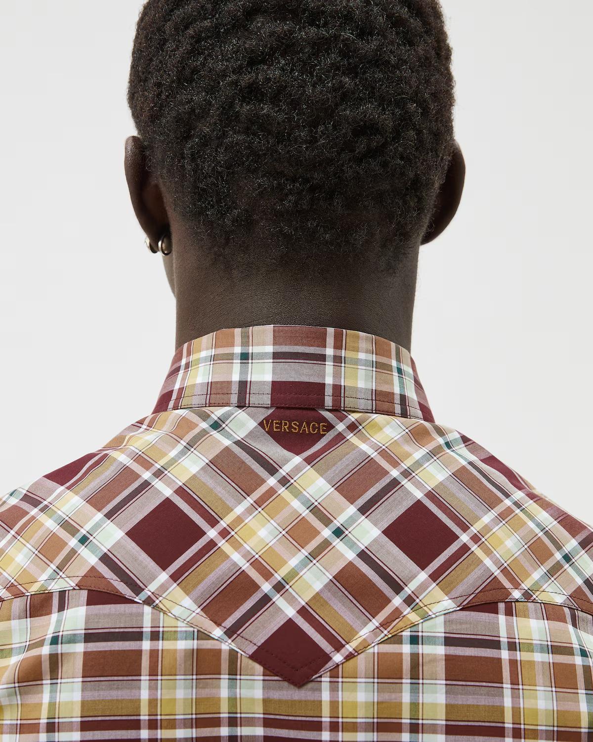 Checked Cotton-Poplin Slim Shirt - Image 5