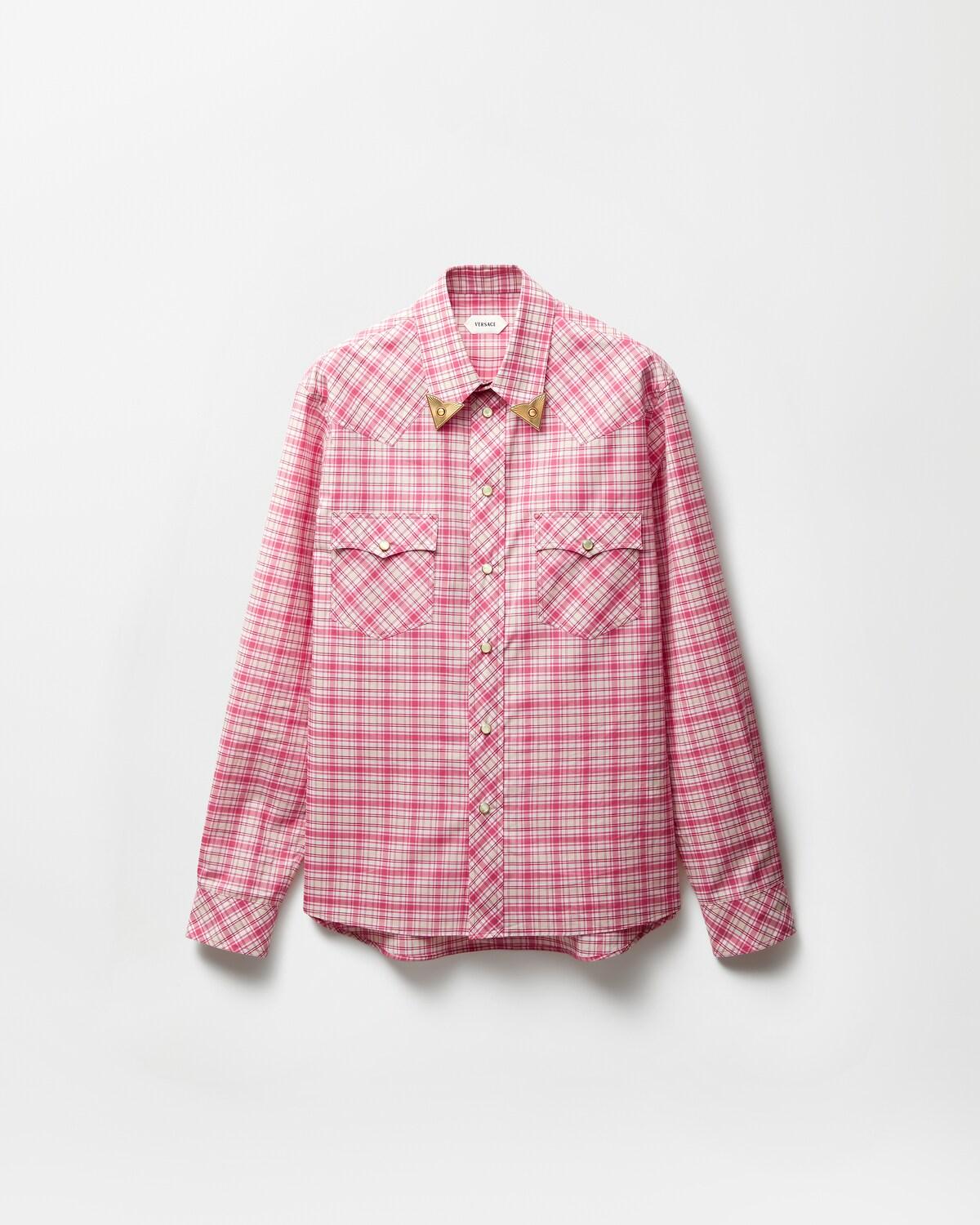 Checked Cotton-Poplin Slim Shirt
