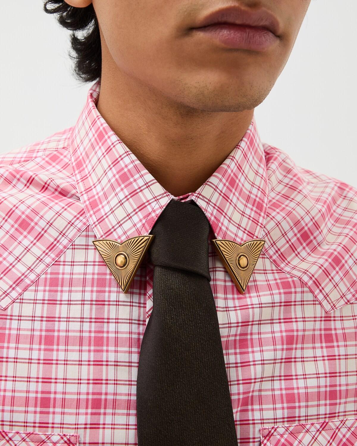 Checked Cotton-Poplin Slim Shirt - Image 5