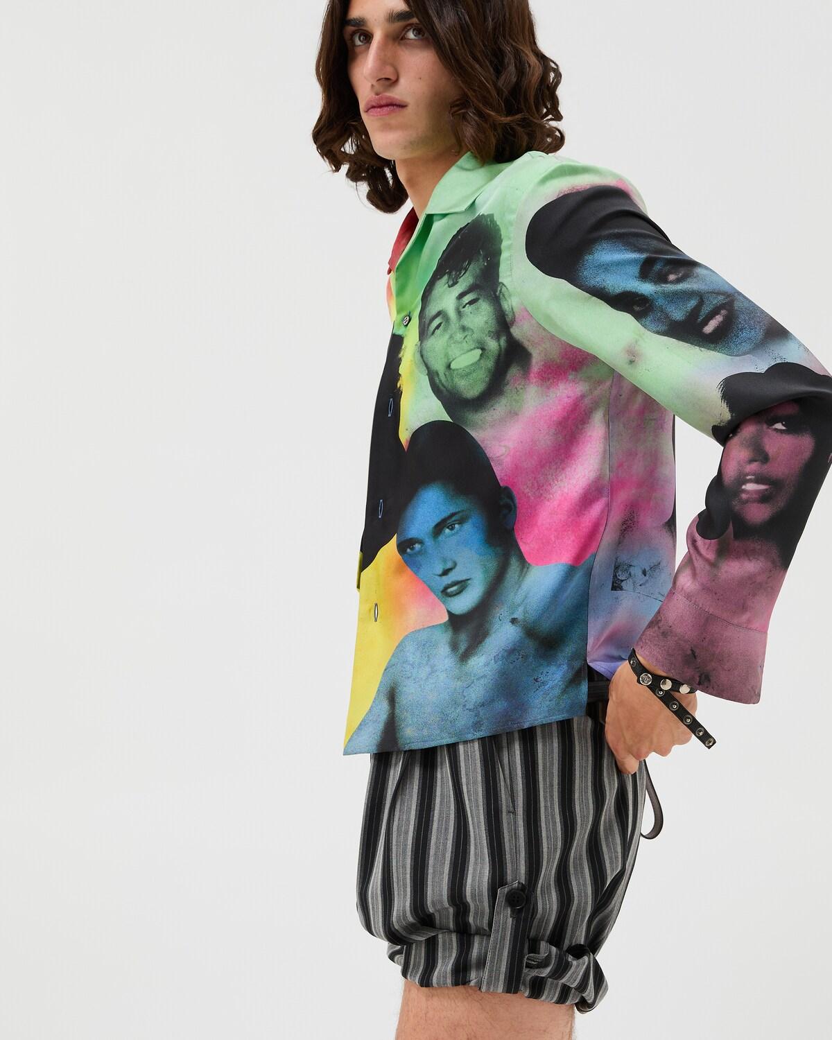 Printed Silk Twill Slim Shirt - Image 4
