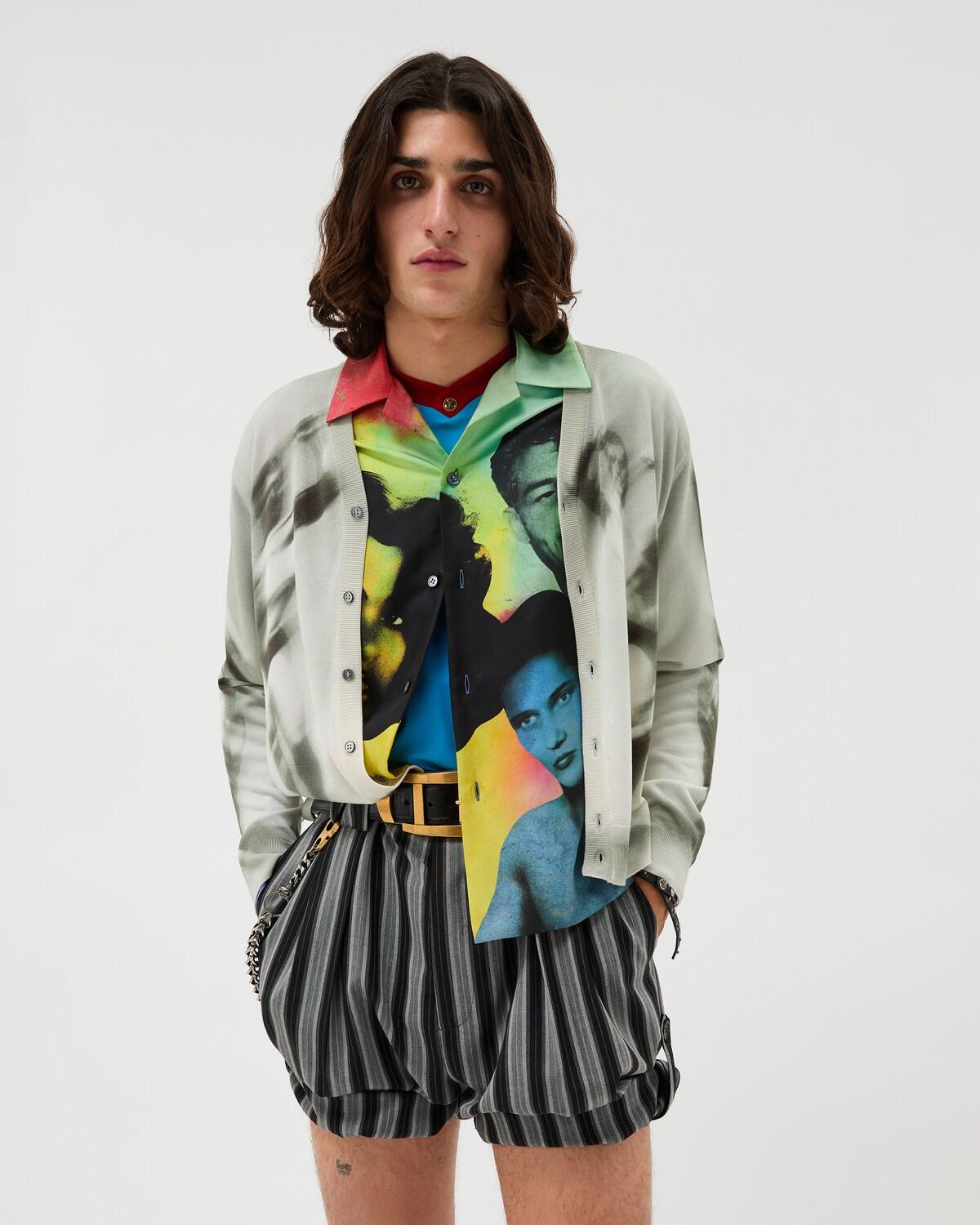 Printed Silk Twill Slim Shirt - Image 6