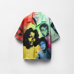 Printed Silk Twill Shirt