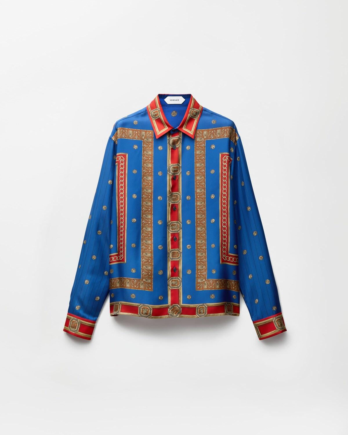 Printed Silk Twill Regular Shirt