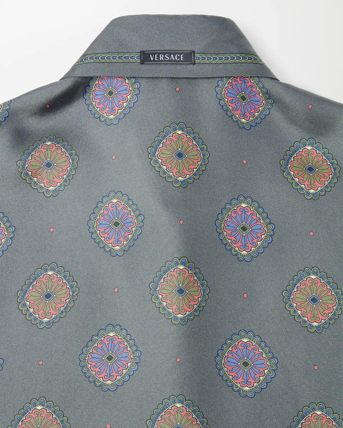 Printed Silk Twill Regular Shirt - Image 4