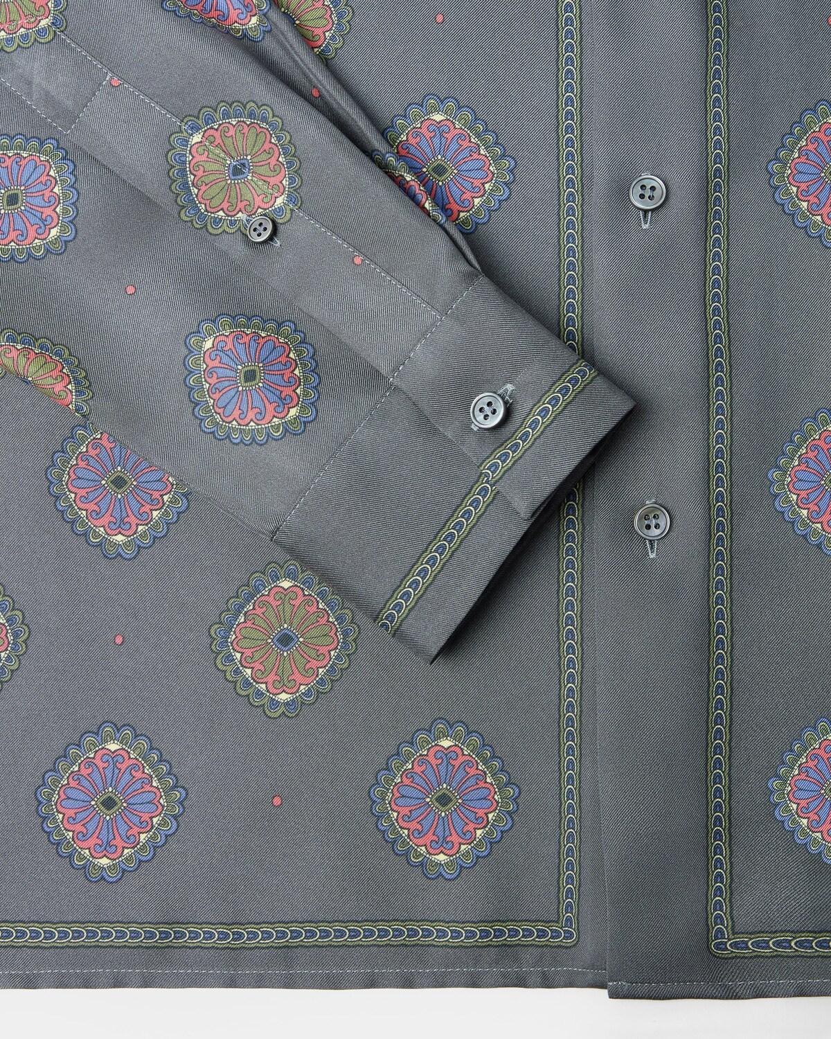 Printed Silk Twill Regular Shirt - Image 5