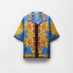 Printed Silk Twill Shirt
