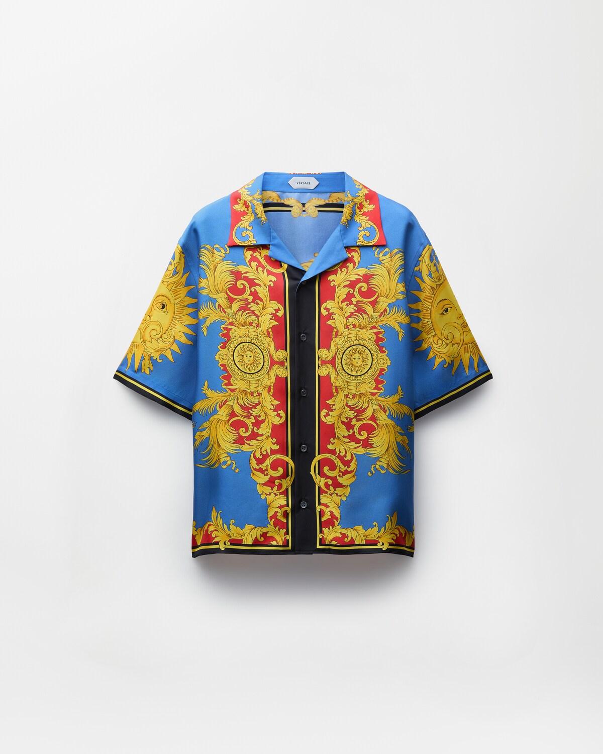 Printed Silk Twill Shirt