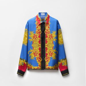 Printed Silk Twill Regular Shirt