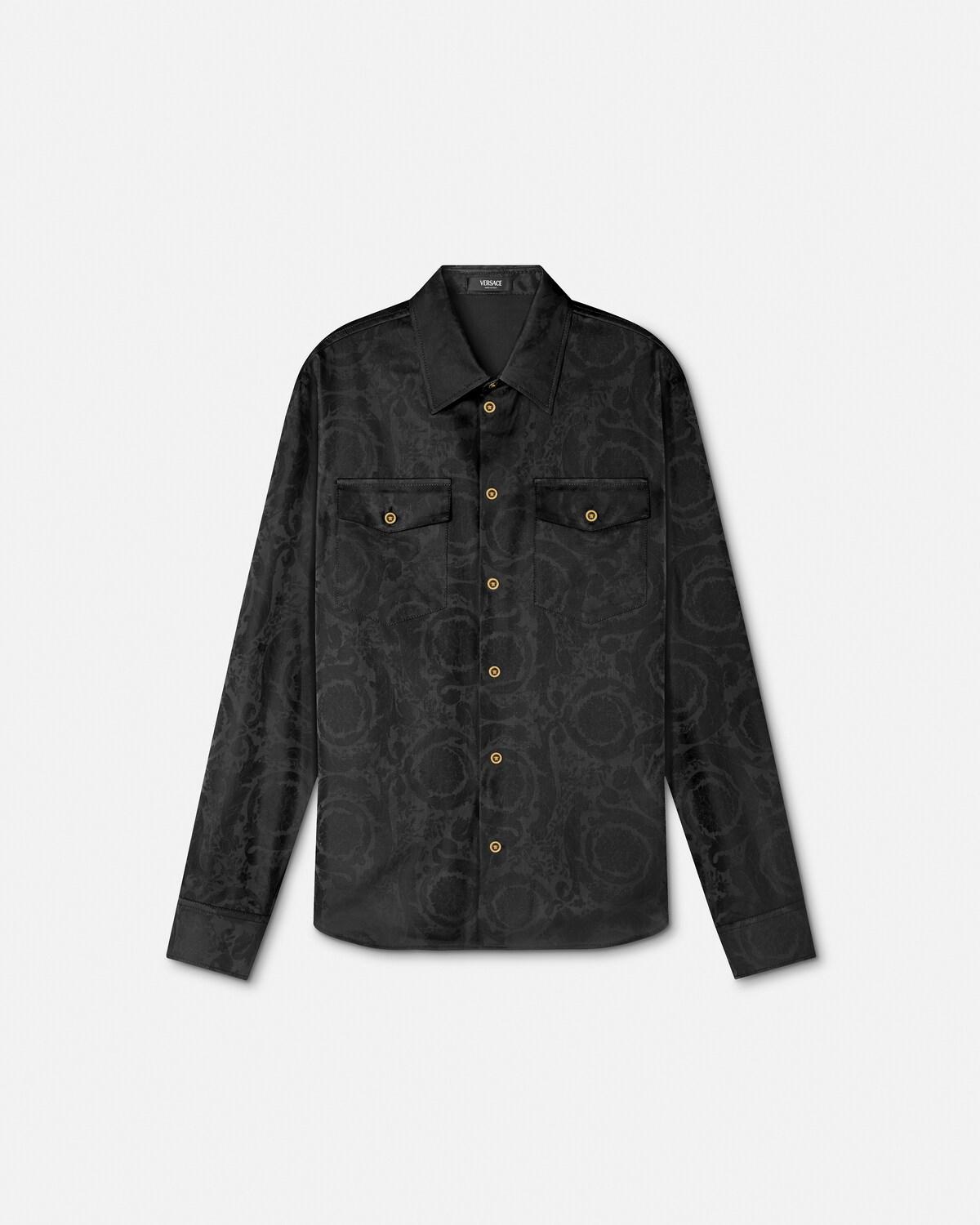 Jacquard Cotton-Poplin Shirt