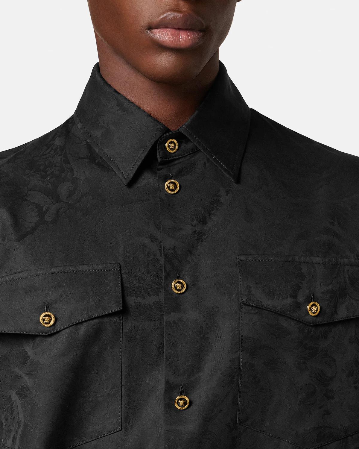Jacquard Cotton-Poplin Shirt - Image 3