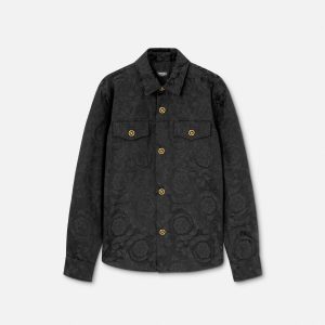 Jacquard Cotton Overshirt