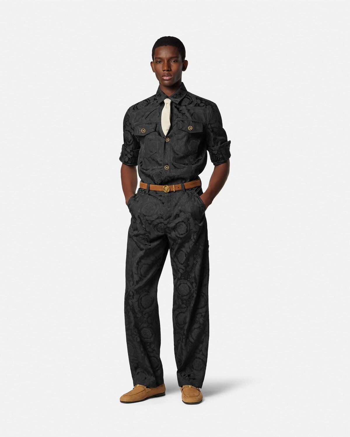 Jacquard Cotton Overshirt - Image 2