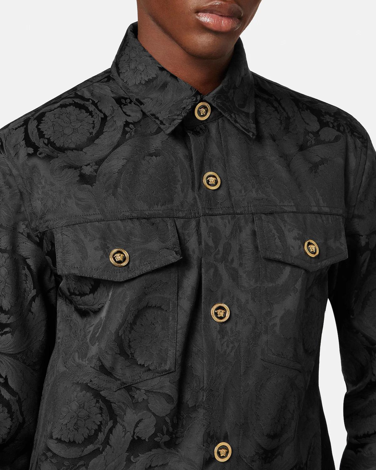 Jacquard Cotton Overshirt - Image 3
