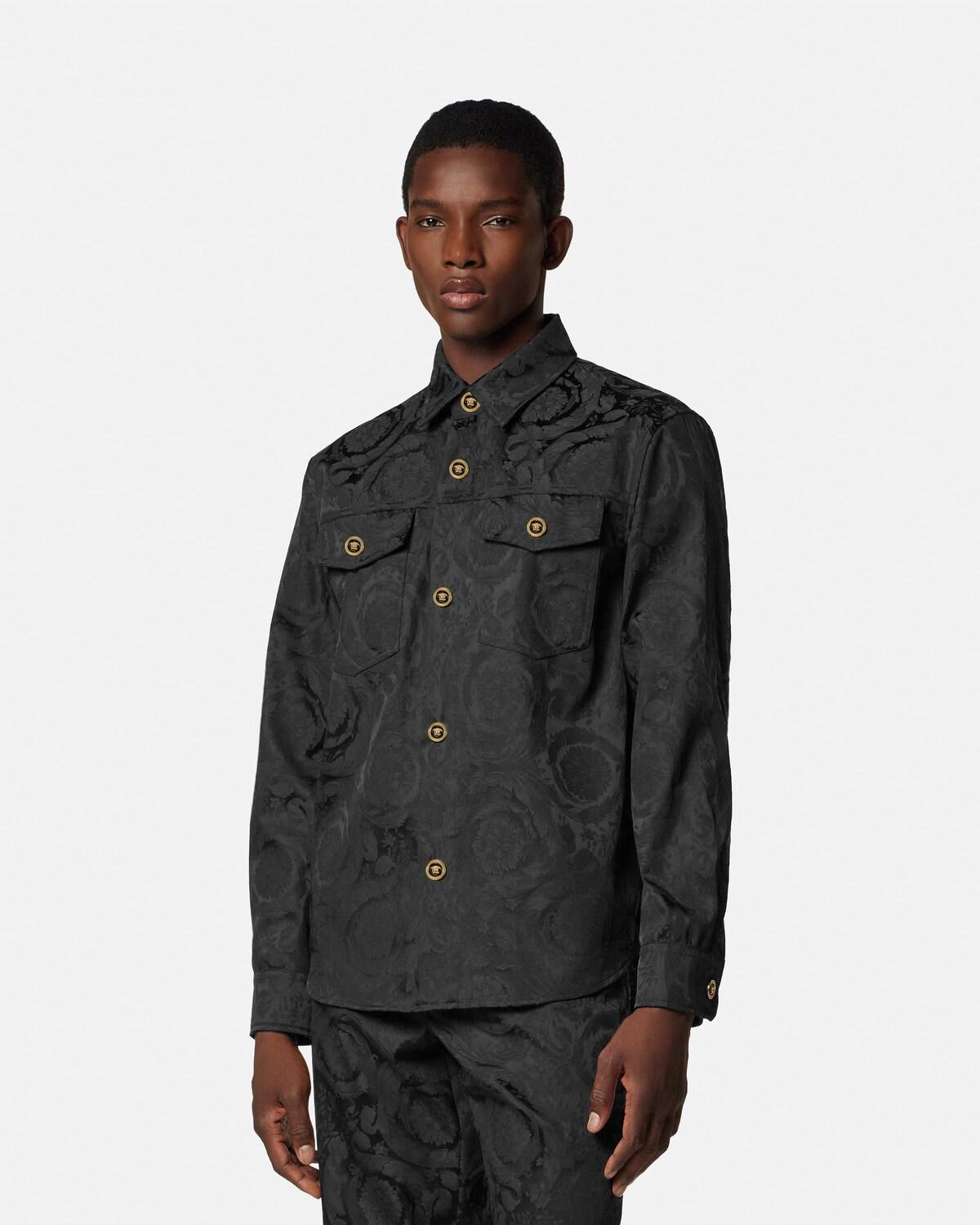 Jacquard Cotton Overshirt - Image 4