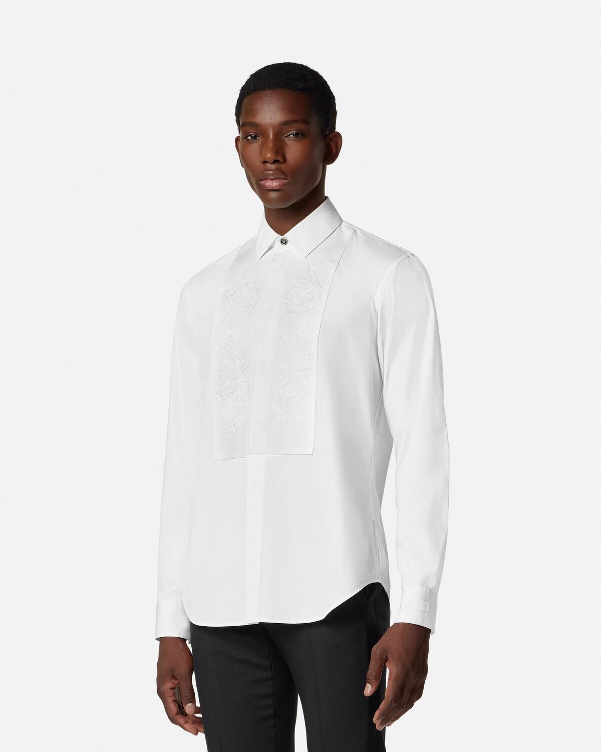 Embroidered Cotton-Poplin Evening Shirt - Image 4