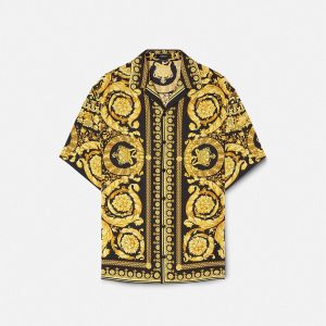 Printed Silk Twill Shirt