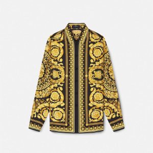 Printed Silk Twill Shirt