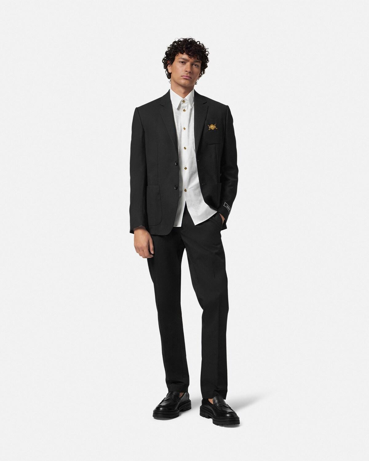 Jacquard Cotton-Poplin Shirt - Image 2