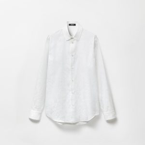 Jacquard Cotton-Poplin Shirt