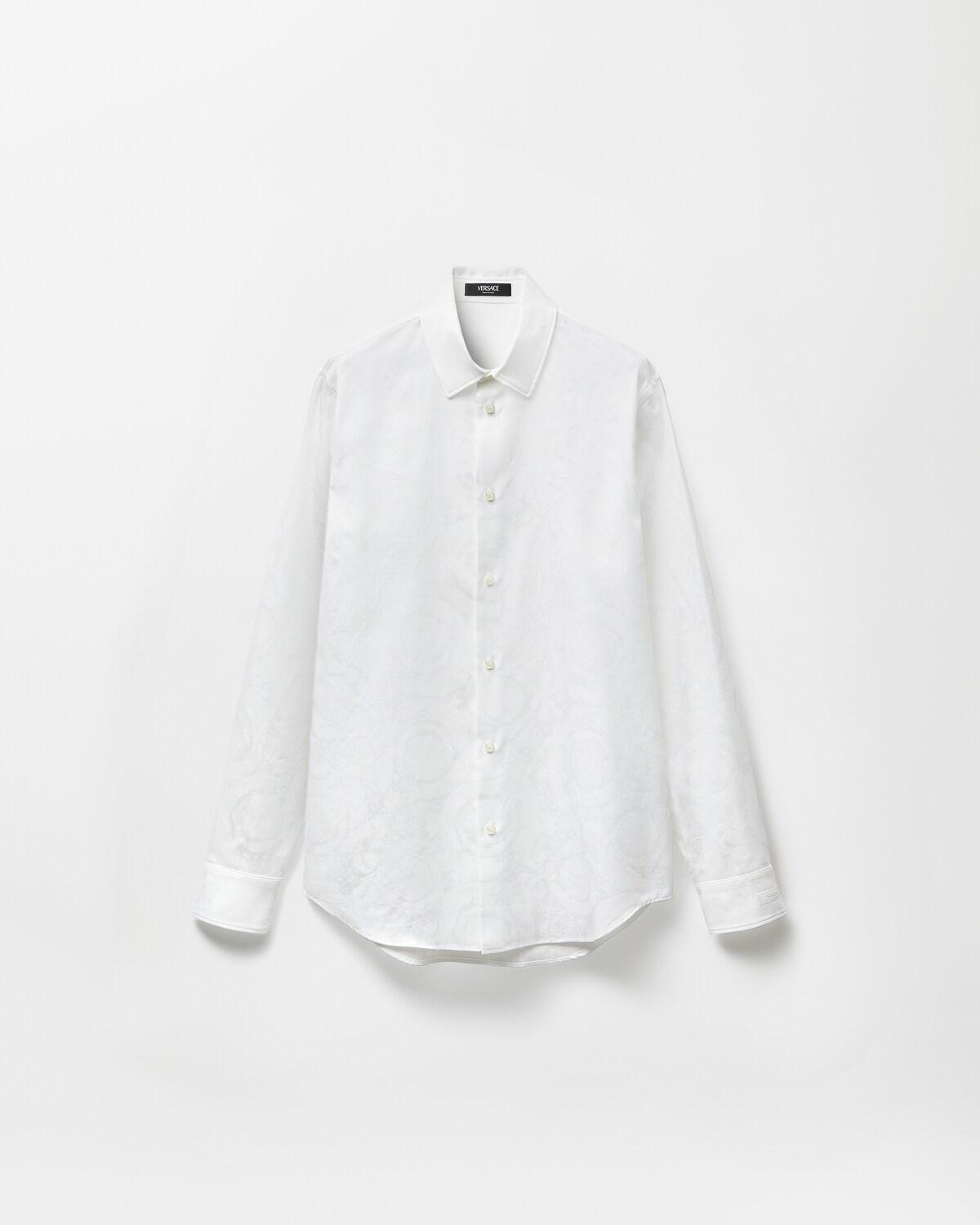 Jacquard Cotton-Poplin Shirt