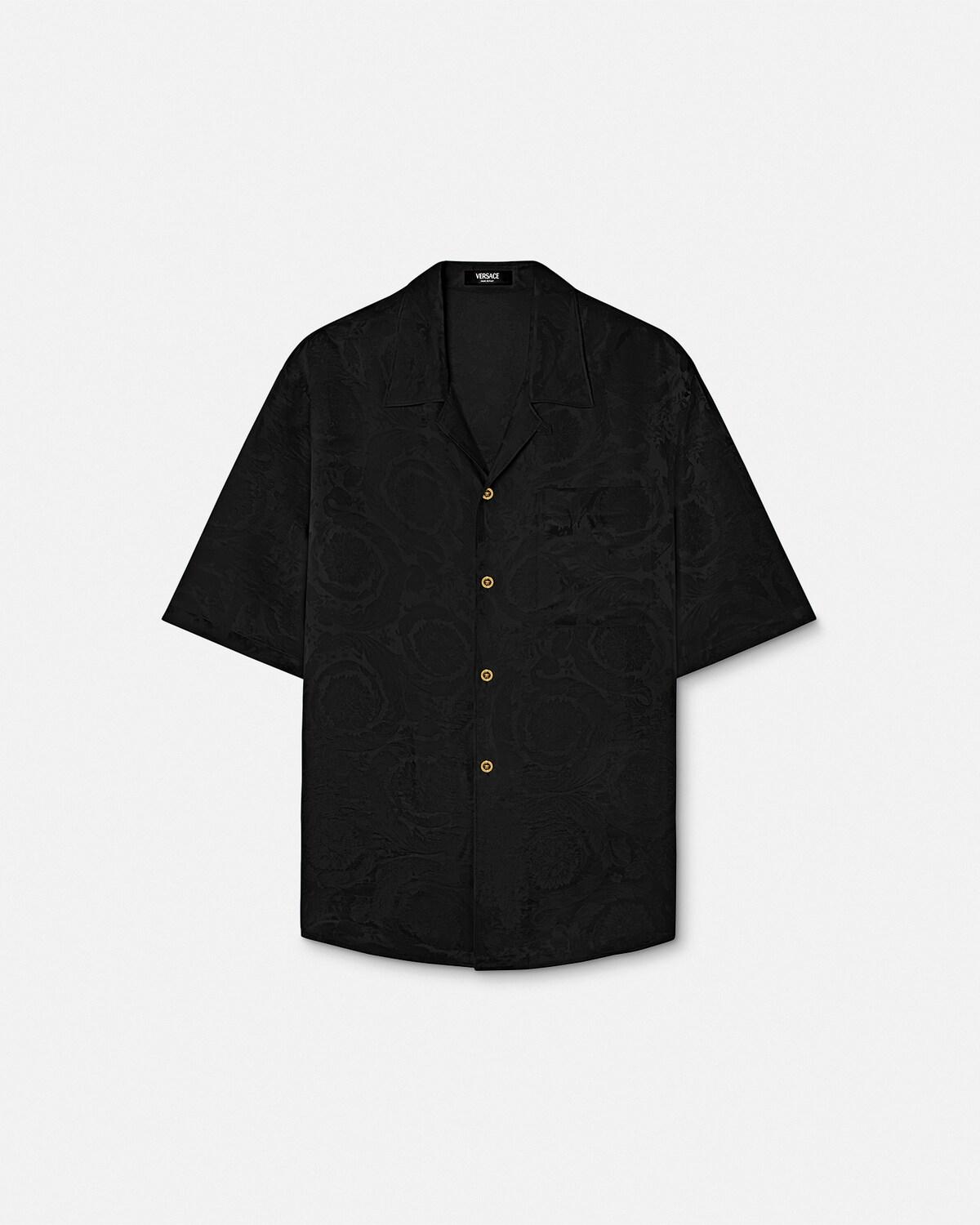 Jacquard Cotton-Poplin Shirt