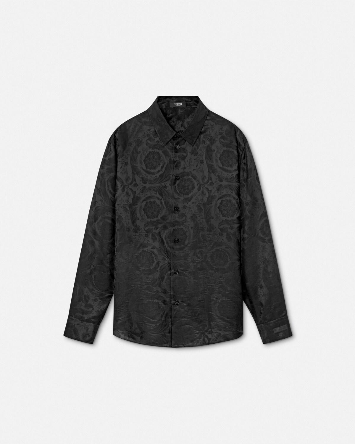 Jacquard Silk-Blend Regular Shirt