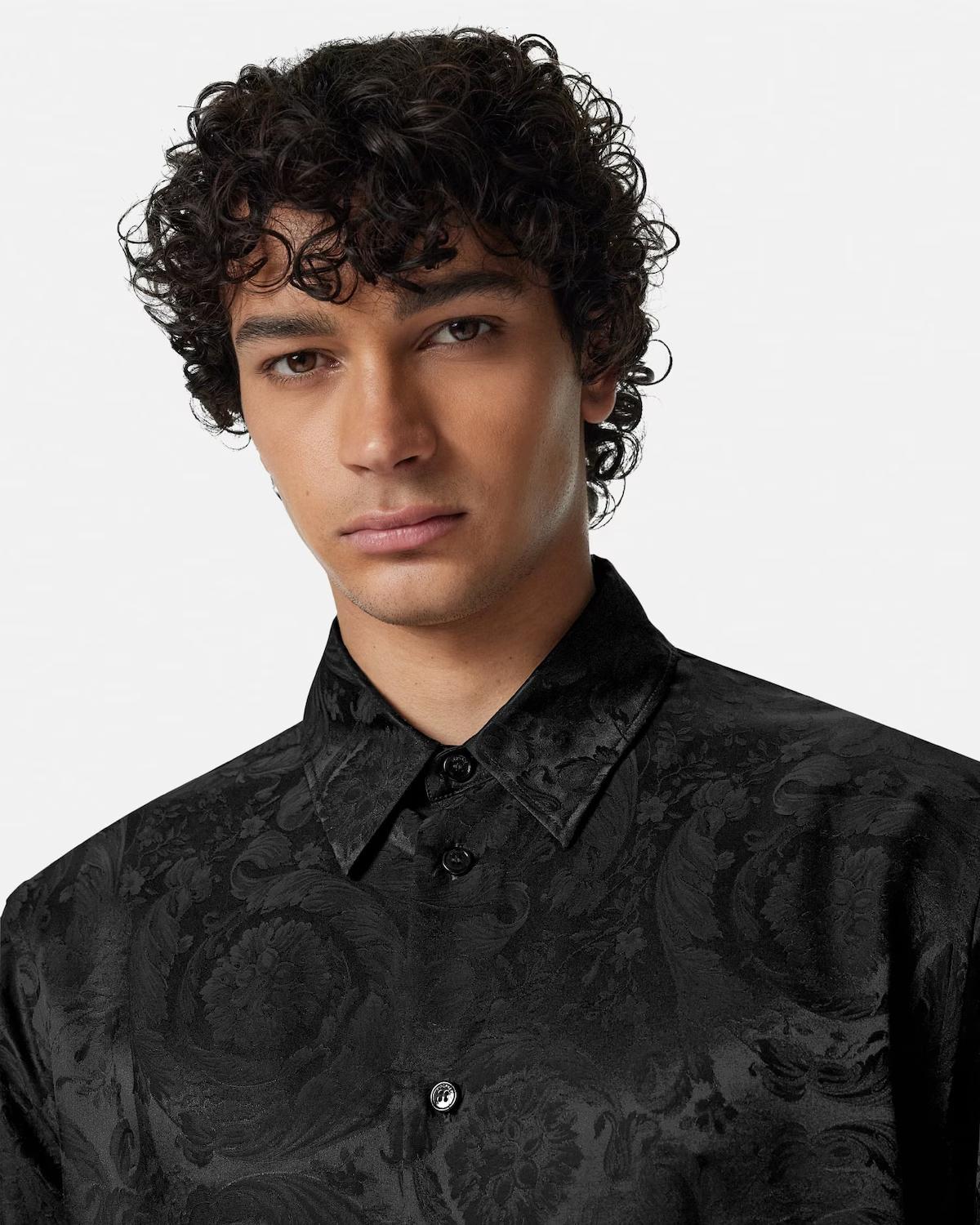 Jacquard Silk-Blend Regular Shirt - Image 3