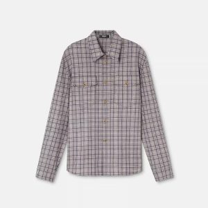 Checked Wool Flannel Shirt