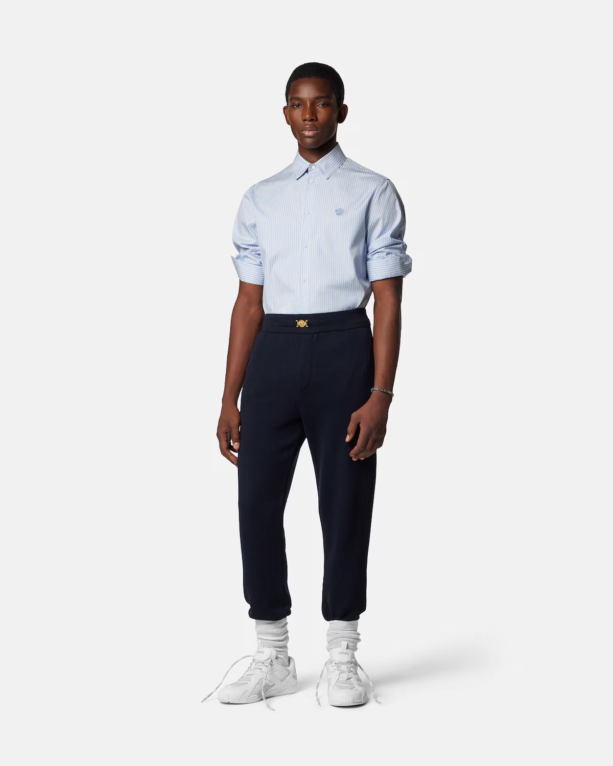 Striped Cotton-Poplin Slim Shirt - Image 2