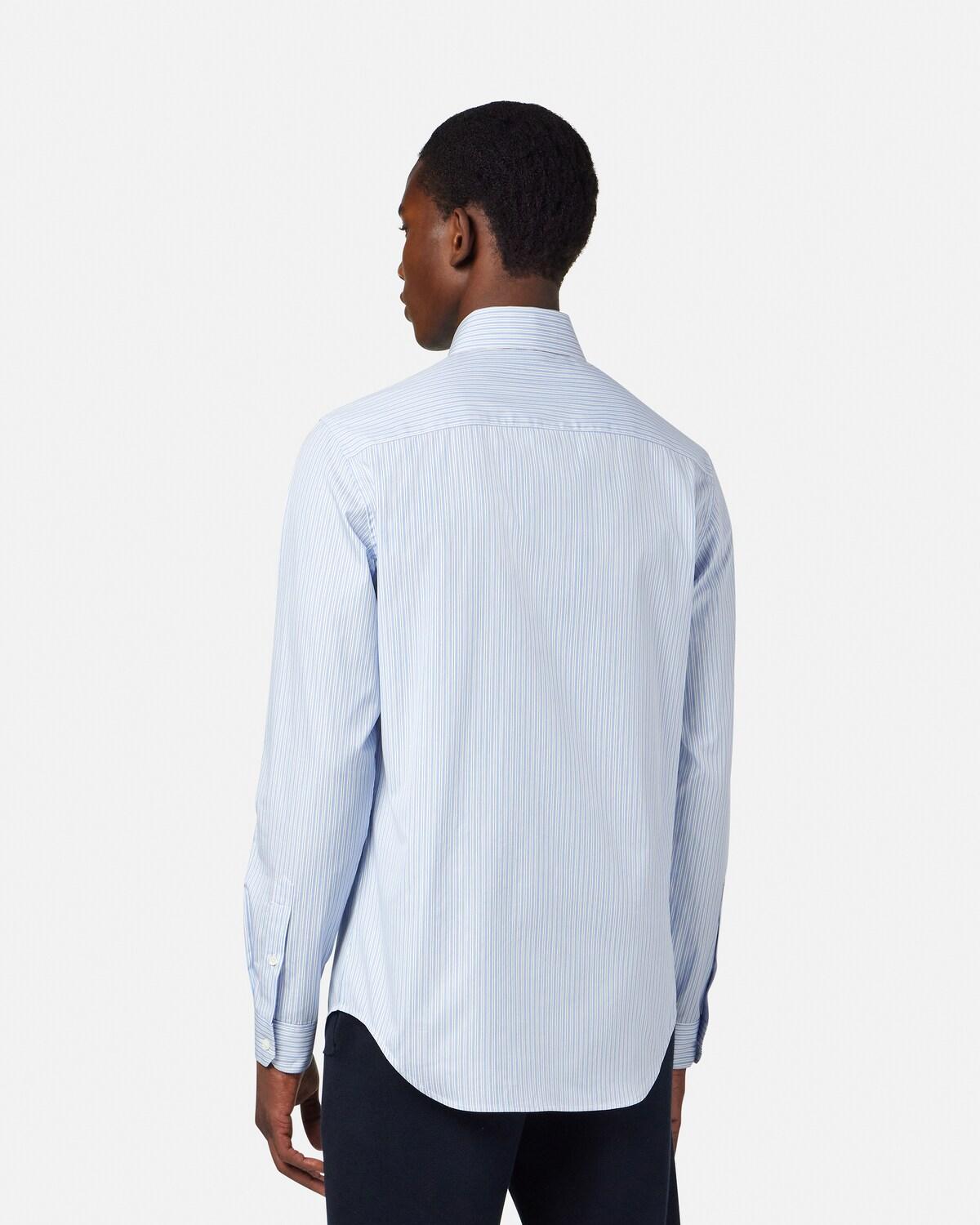 Striped Cotton-Poplin Slim Shirt - Image 5