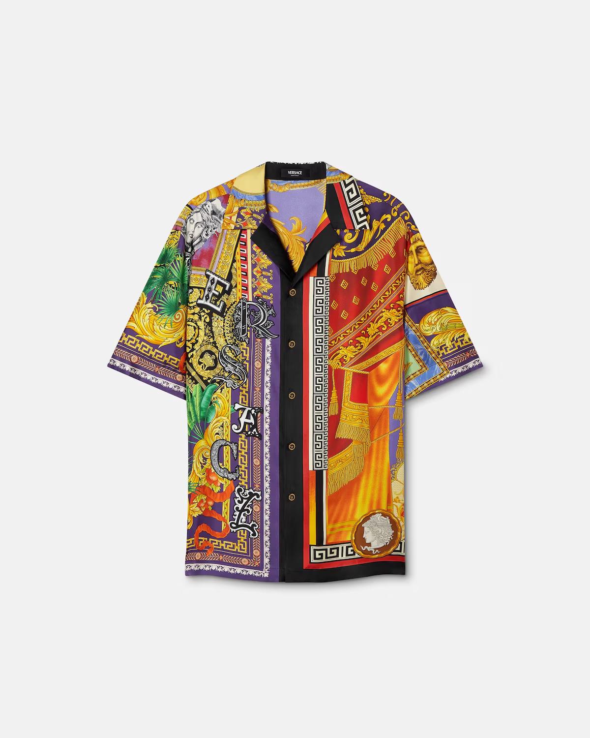 Printed Silk Twill Regular Shirt