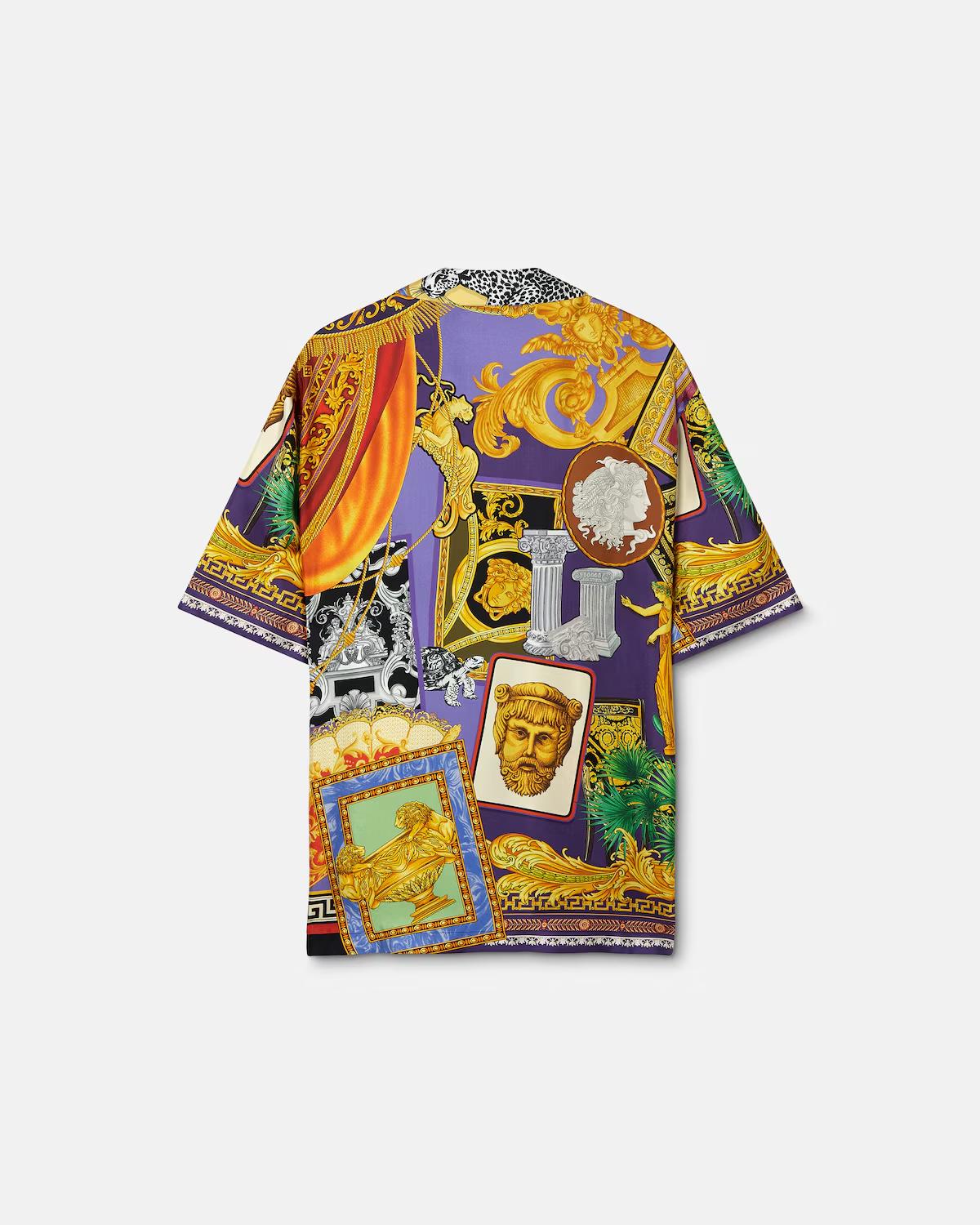 Printed Silk Twill Regular Shirt - Image 3