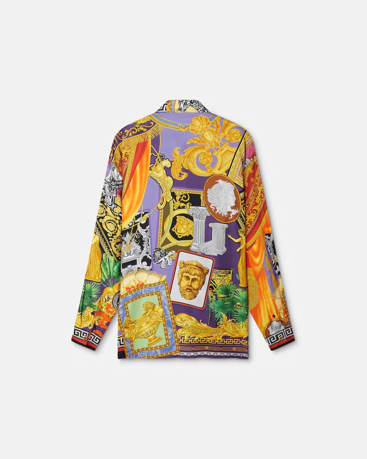 Printed Silk Twill Regular Shirt - Image 3