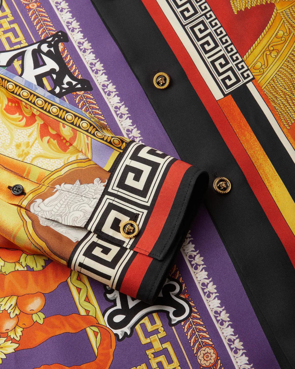 Printed Silk Twill Regular Shirt - Image 5