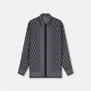Printed Silk Twill Regular Shirt