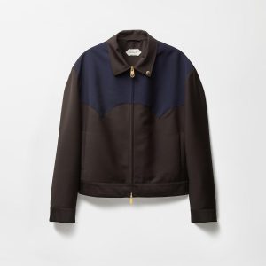 Wool-Mohair Zip Blouson