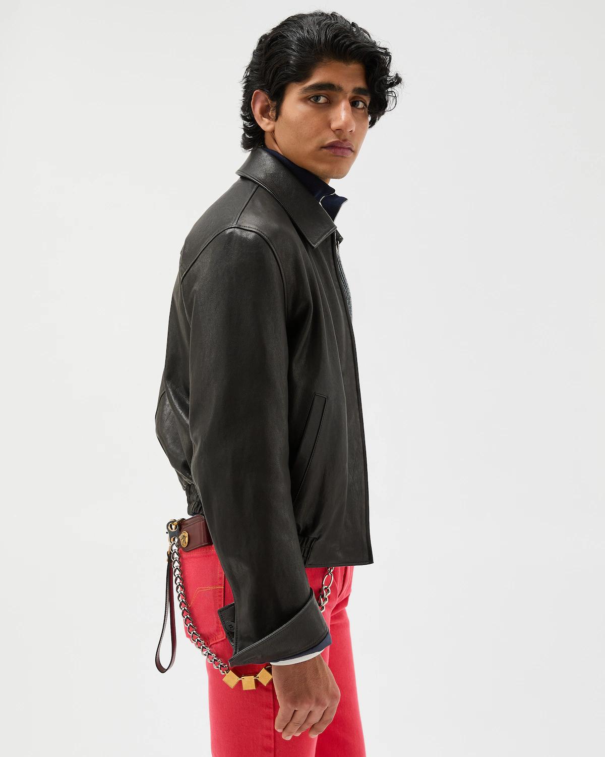 Leather Blouson - Image 4