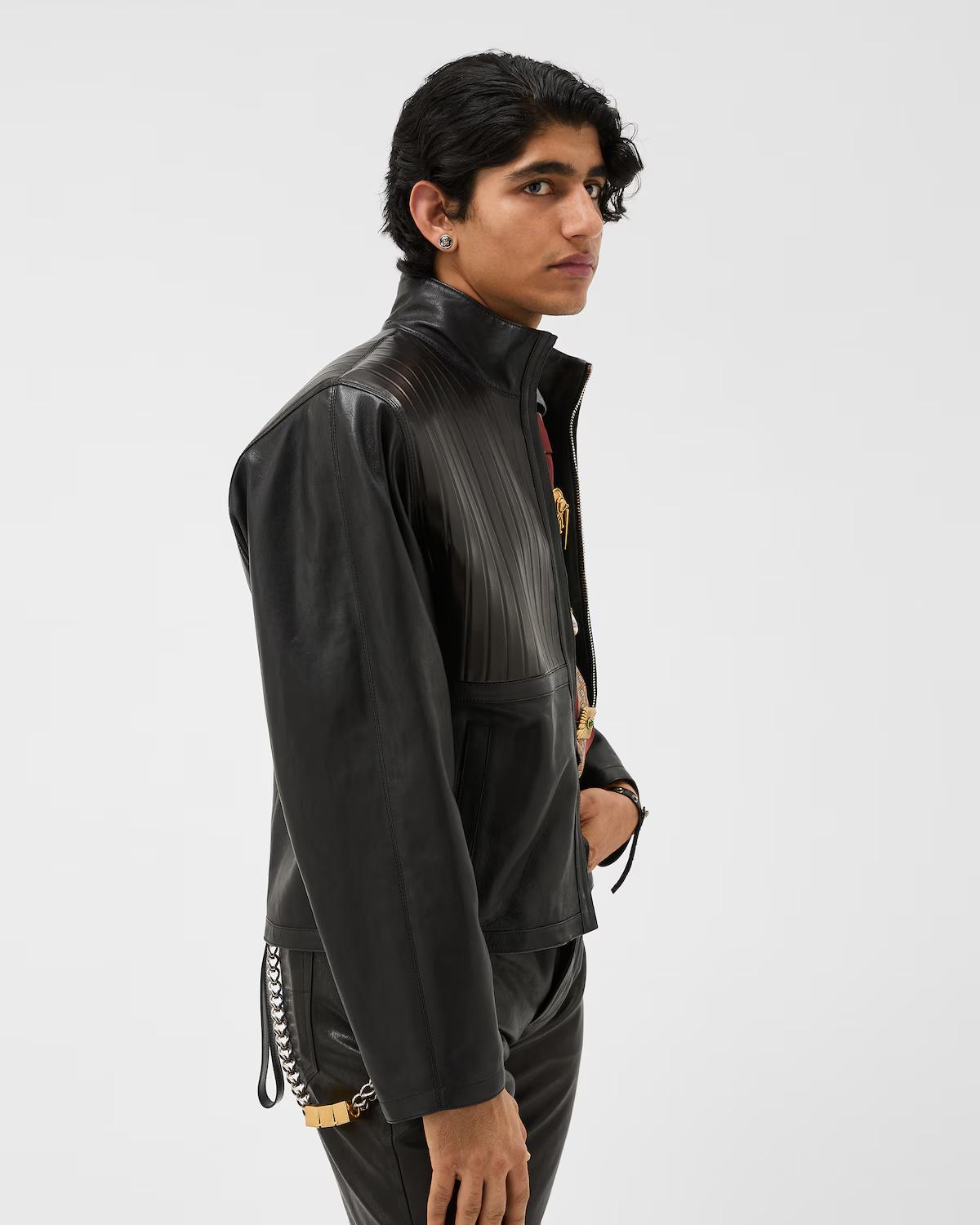 Leather Blouson - Image 4