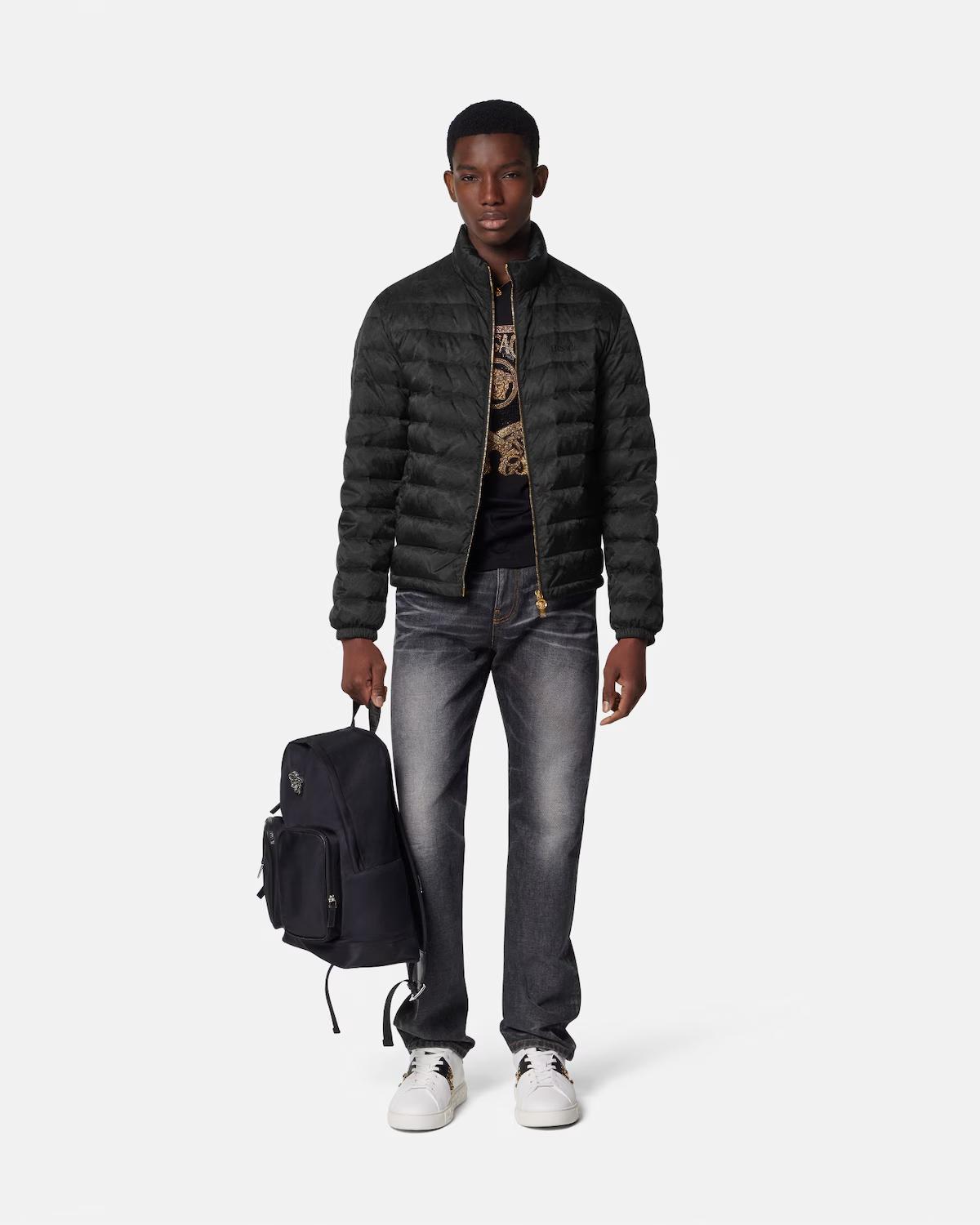 Jacquard Padded Jacket - Image 2