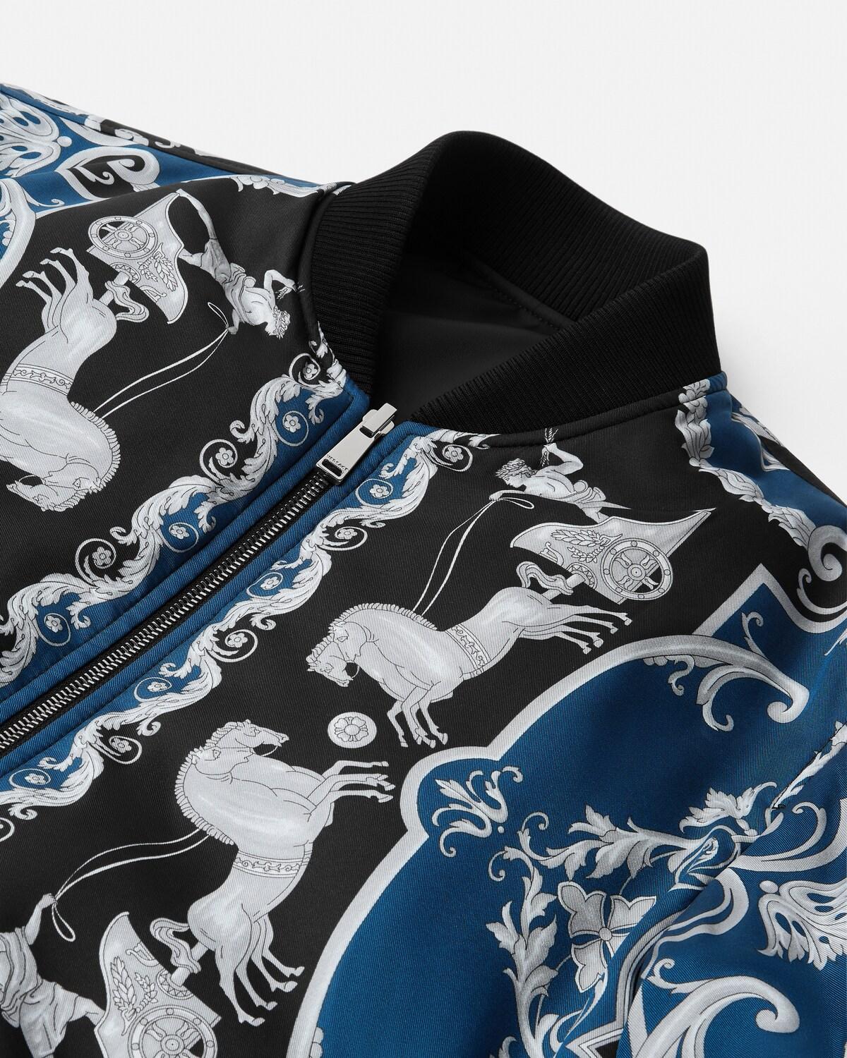 Printed Nylon Reversible Bomber - Image 3