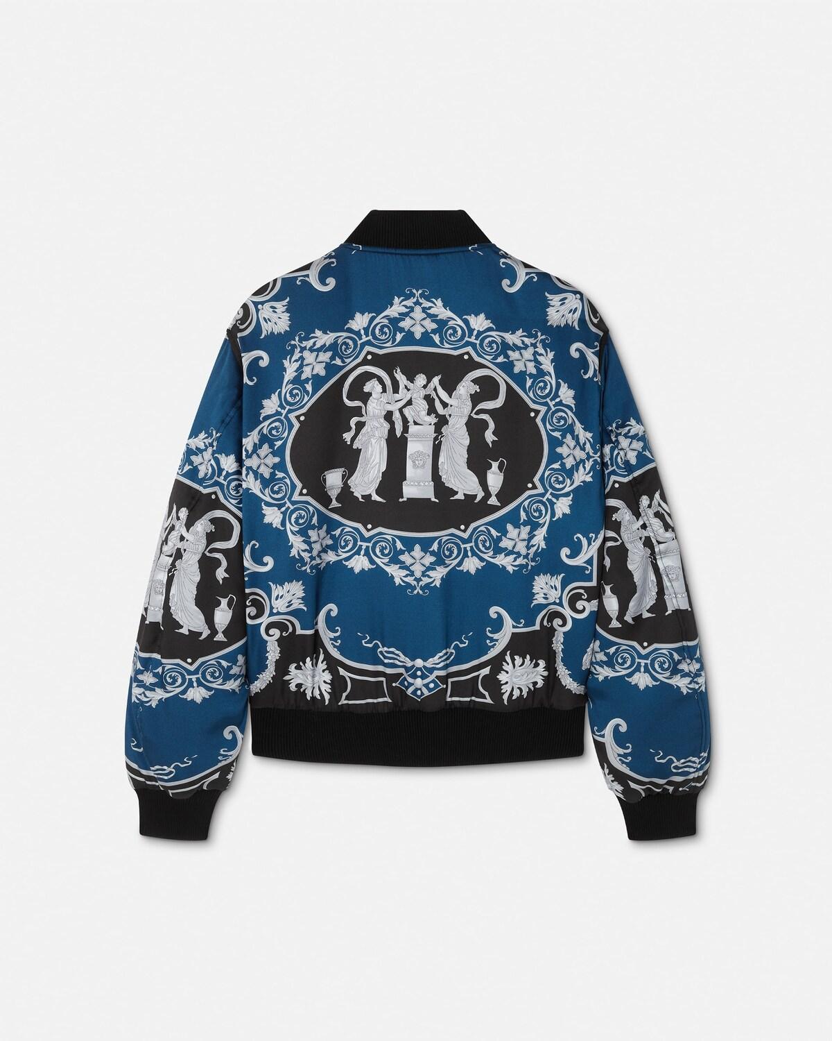 Printed Nylon Reversible Bomber - Image 5
