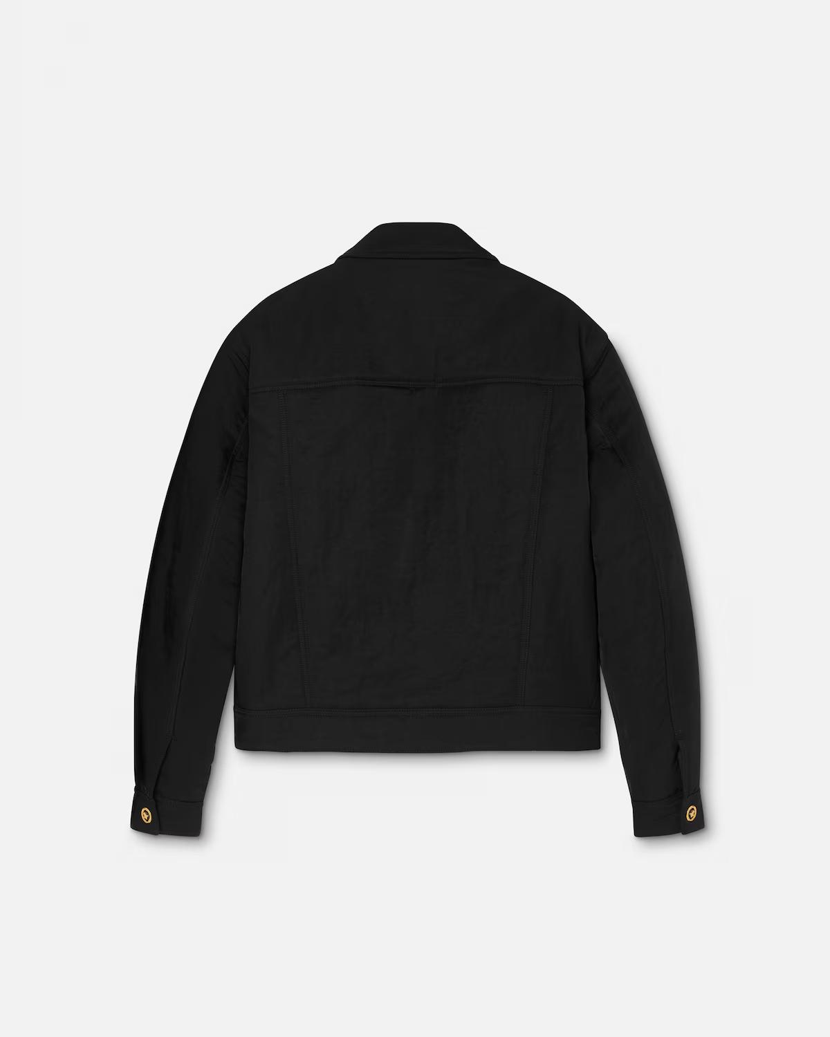 Crushed Nylon Satin Padded Jacket - Image 3