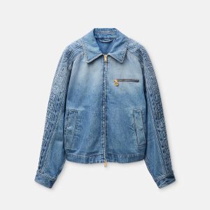 Denim Zip Blouson