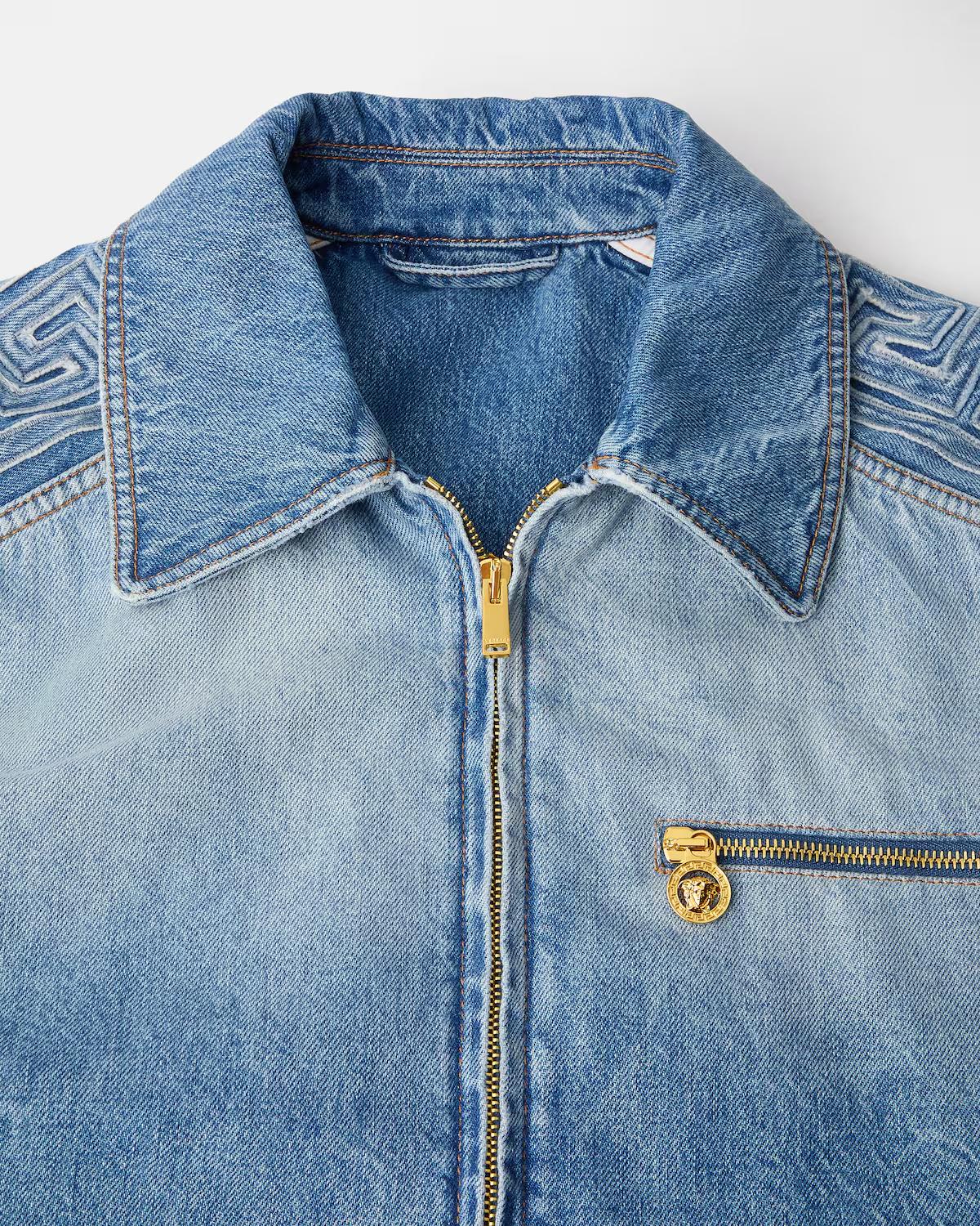 Denim Zip Blouson - Image 2