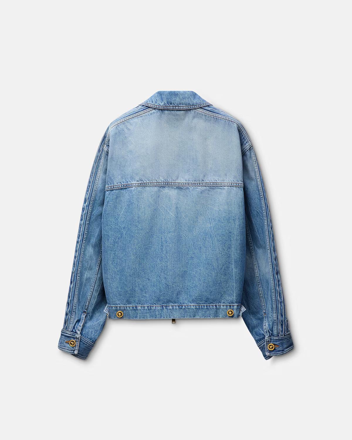 Denim Zip Blouson - Image 3