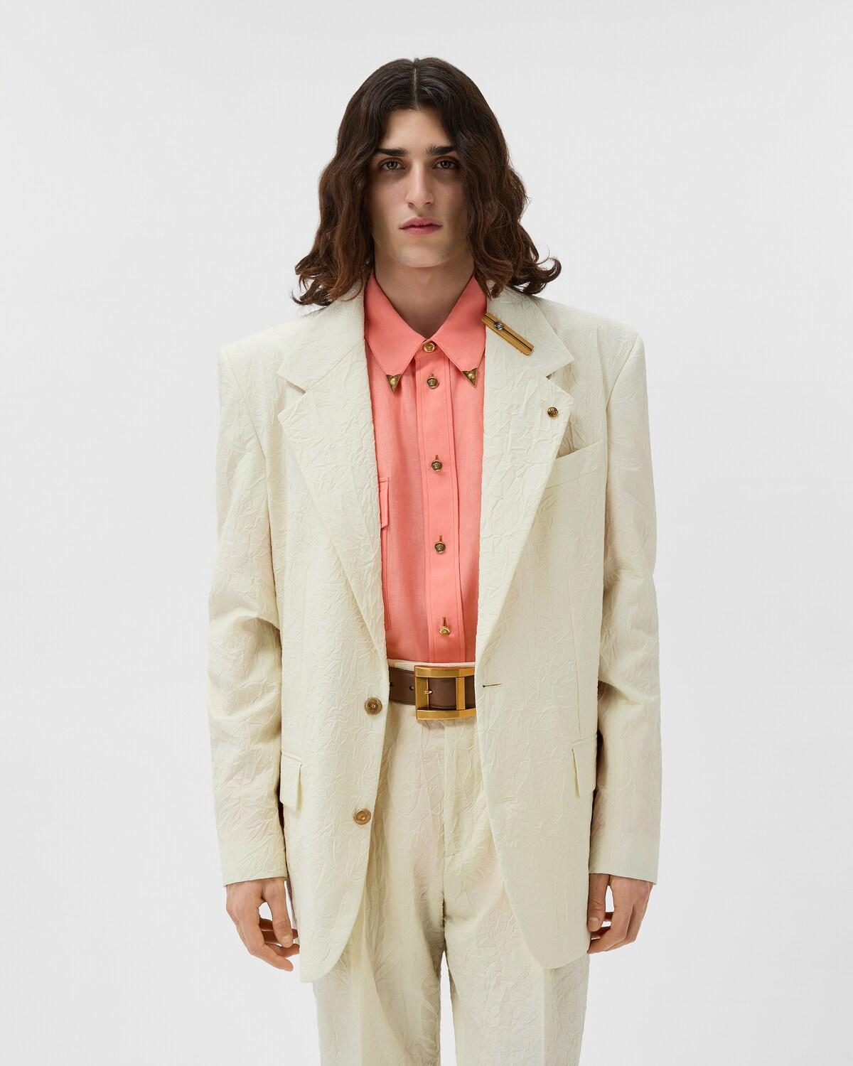 Wool Creased Blazer - Image 2